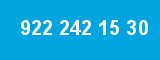922 242 15 30 922 242 15 30